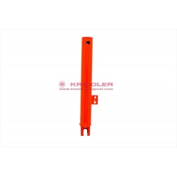 Tubo central derecho rojo/naranja