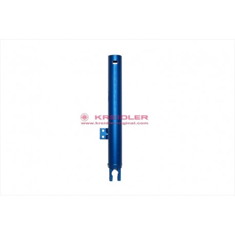 Tubo central derecho azul metálico
