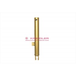 Tubo central derecho  oro metálico