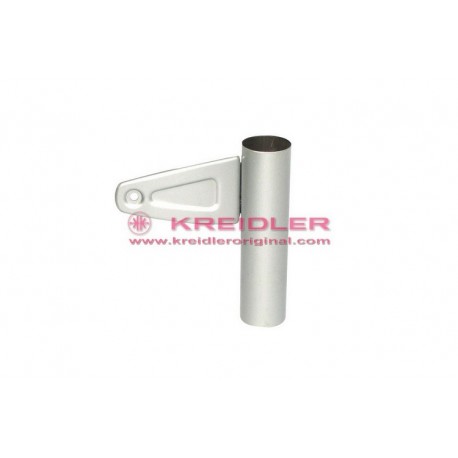 Lamp support left alumunium metal effect