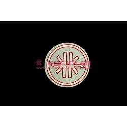 Autocollant KK argent