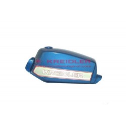 Fuel tank varnished blue metal