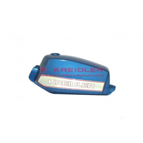 Benzinetank gelakt blauw