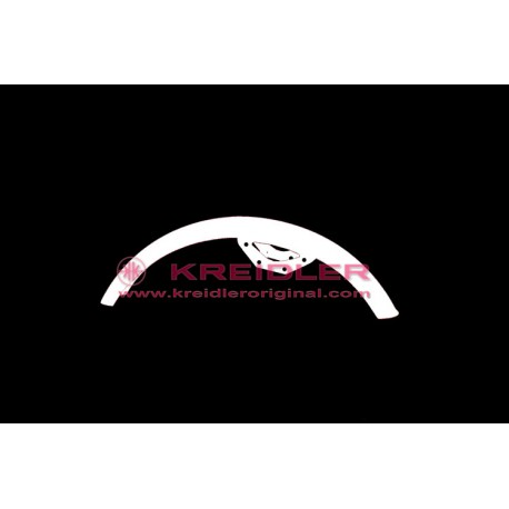 Front fender varnished white