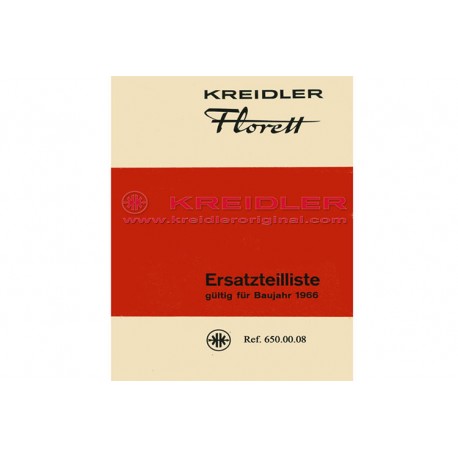 Ersatzteilliste Gültig für Baujahr 1966