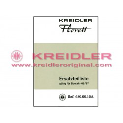 KREIDLER FLORETT Ersatzteilliste 66/67