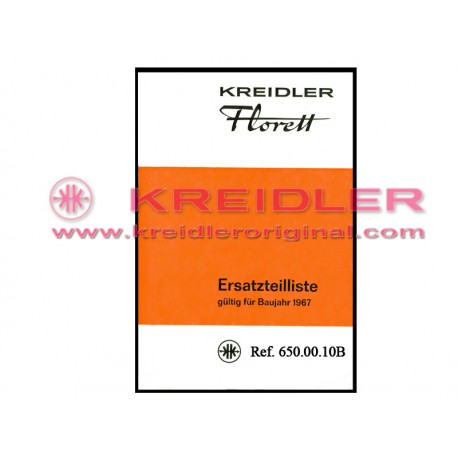 KREIDLER FLORETT Ersatzteilliste 1967
