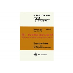Ersatzteilliste Motorrad "RS" K54/53 1968