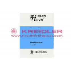 Ersatzteilliste Mokick K54/32 D-A D-B 1969