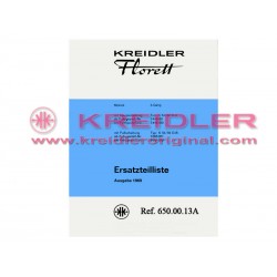 KREIDLER Ersatzteilliste Mokick 3-GANG 1969