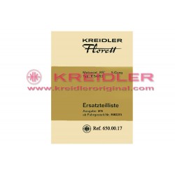 Ersatzteilliste Motorrad RS K54/53 1970