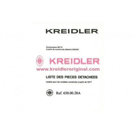 Kreidler Cyclomoteur MF 21 A.2260 001