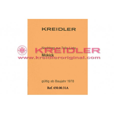Nachtrag zur Teile-Liste MOKICK ab Bjh.1978