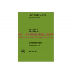 Ersatzteilliste RS-G/RSH-G RS-G/RSH-GS 1978
