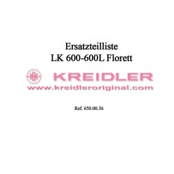 Ersatzteilliste LK 600/600L Florett