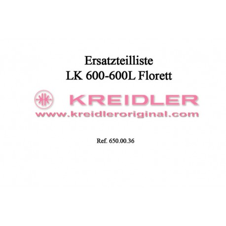 Ersaztteilliste LK 600/600L Florett