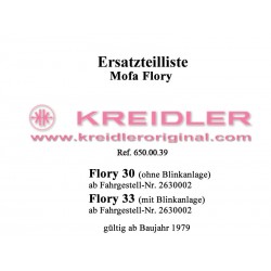 Ersatzteilliste Mofa MF 30/33