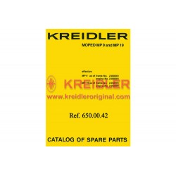 Catalogue of spare parts Moped MP9 and MP19