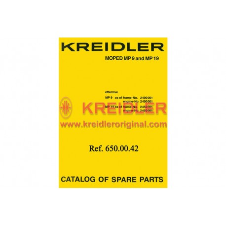 Catalogue of spare parts Moped MP9 and MP19