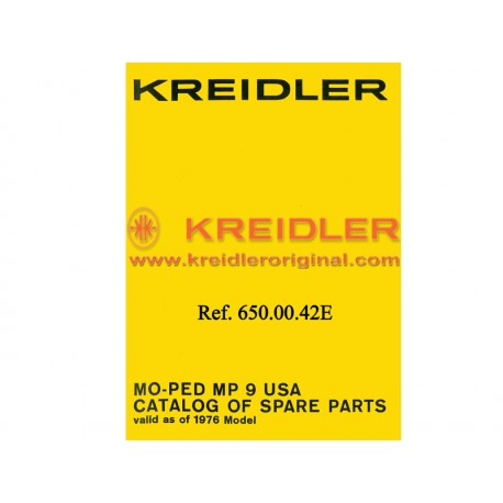 MO-PED MP 9 USA CATALOG OF SPARE PARTS 1976