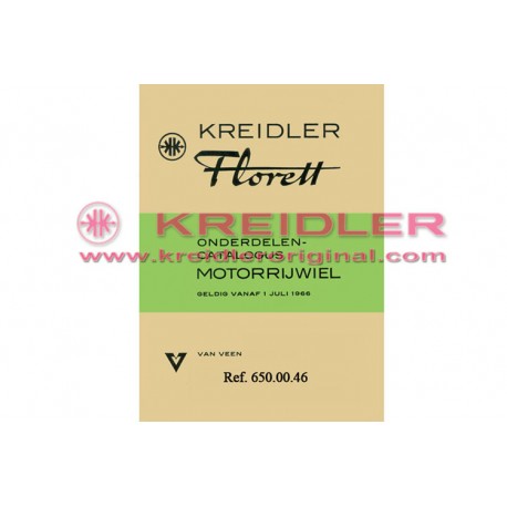 Onderdelen Catalogus MOTORRIJWIEL 1966