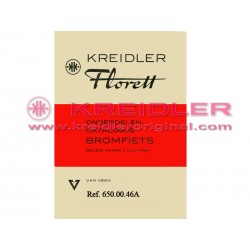 KREIDLER onderdelen-catalogus BROMFIETS 1966