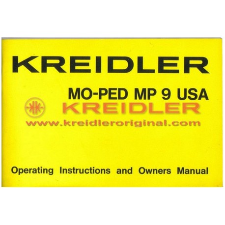 MO-PED MP9 USA Operating Instructions and OM