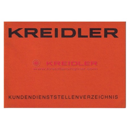 KREIDLER KUNDENDIENSTSTELLENVERZEICHNIS