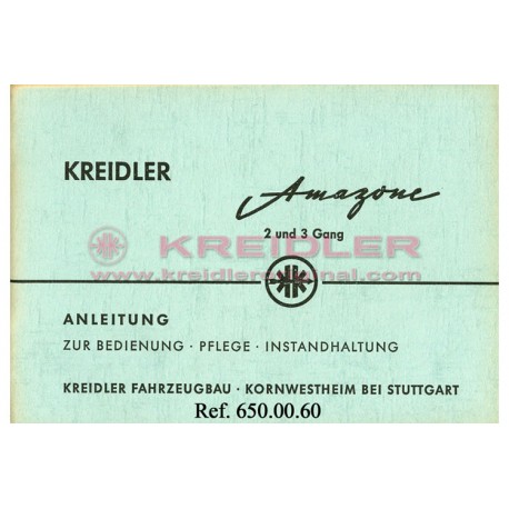 Anleitung zur Bedienung Amazone 2 und 3 Gang