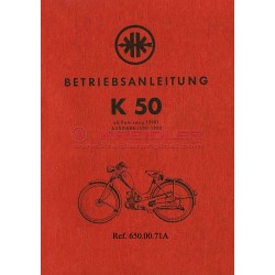 BETRIEBSANLEITUNG K50 JULI 1953