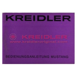 KREIDLER BEDIENUNGSANLEITUNG MUSTANG