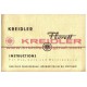Kr.Instructions for Use,Care and Maintenance