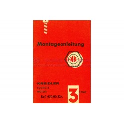 Montageanleitung Kreidl.Florett motor 3 Gang