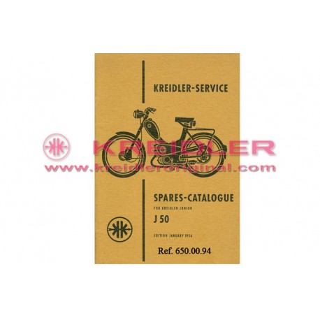 Kreidler Spares Catalogue J50 January 1956