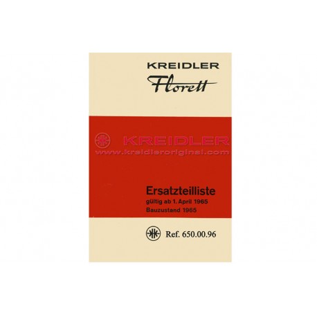 Kreidler Ersatzteilliste gültig ab April 65'
