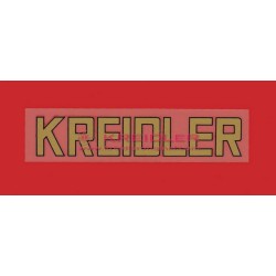 Transfer KREIDLER Goudkleurig 17cm Lang