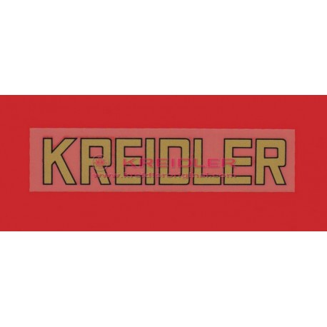 Transfer KREIDLER Goudkleurig 17cm Lang