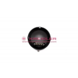 Head lamp housing varnished black