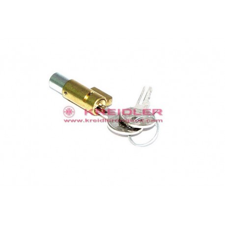 Steering lock with key for long front fork