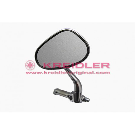 Oval mirror right handlebar mounting