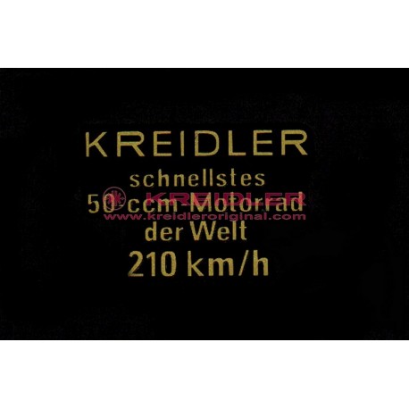 Adhesivo 210Km trasero