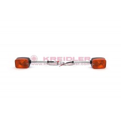 Flash light bracket for upswept handlebar