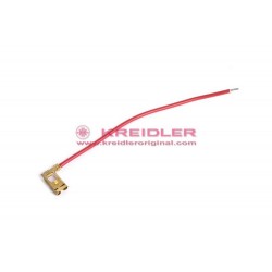 Battery cable for fuse clip