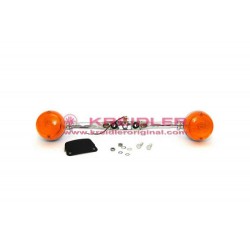 Flash lights with support rear
