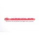 Tige de support de bagage rouge vulcanique