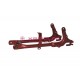 Achtervork metallic bordeaux