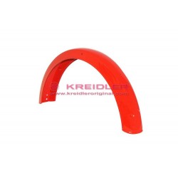 Rear fender varnished signal red