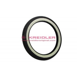 Tire black/white wall 2.75x21