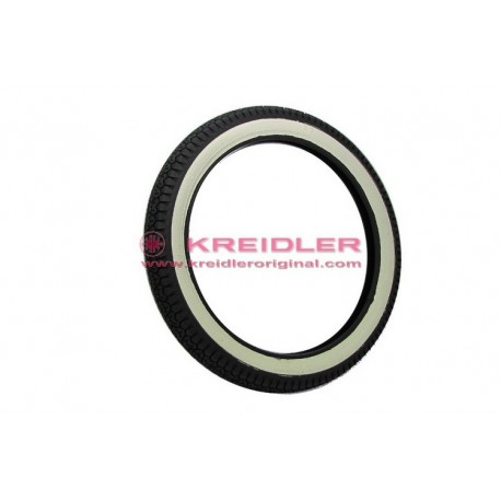 Pneu preto/branco 2.75x21