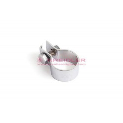 Uitlaatklem chroom met chrome bout 30,2 mm